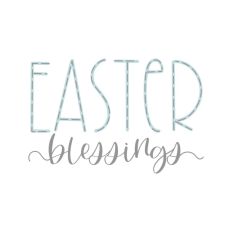 Easter Blessings Quote Spring Bunny