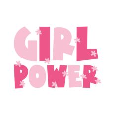 Girl Power Women's Day Quote Feminist Flowers