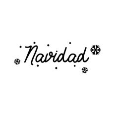 Navidad Snowflake Holidays Quote Text