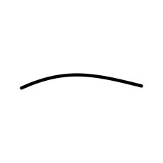 Curved Underline Swirl Mark Line Doodle Hand Drawn