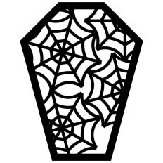 Halloween Spooky Spider Web Coffin