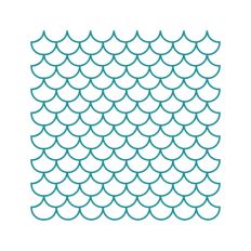 Mermaid Scales Outline