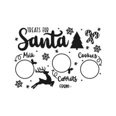 Plate For Santa Reindeers Christmas Eve Milk Cookies