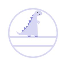 Circle Dino Frame