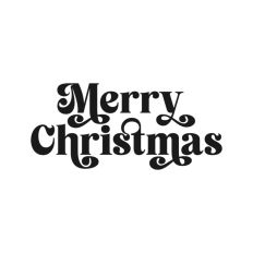 Merry Christmas Script Text