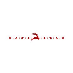 Reindeer Star Sparkle Snow Christmas Festive Under Line