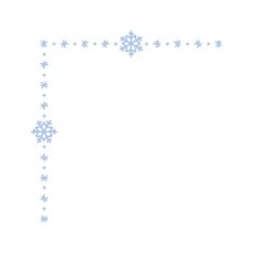Snowflake Christmas Winter Frame Border Background