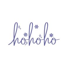 Ho Ho Ho Christmas Santa Quote Text Script