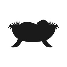 Nativity Scene Outline Silhouette Shape Mary Joseph Baby Jesus