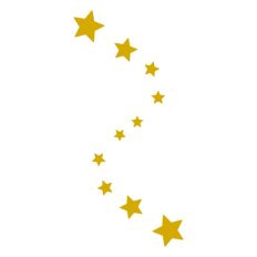 Curved Line of Stars