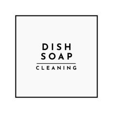 Dish Soap Minimal Cleaning Label