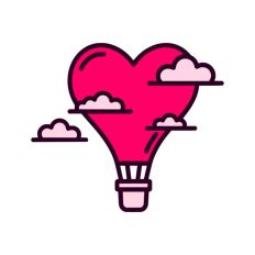 Heart Shaped Hot Air Balloon