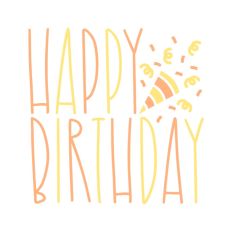 Happy Birthday Confetti Popper