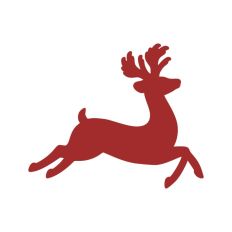 Deer Buck Stag Antlers Christmas Reindeer Winter Sleigh