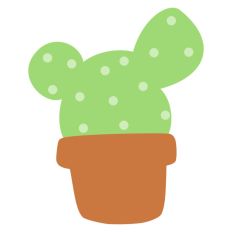 Dot Cactus Plant Pot