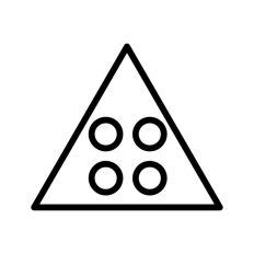 Triangle Button Outline