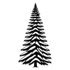 Realistic Tree Winter Snowy Christmas 