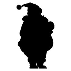 Santa Father Christmas Shape Silhouette