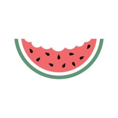 Bite Marks Watermelon Slice