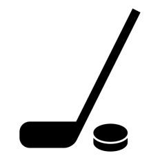 Ice Hockey Stick and Puck