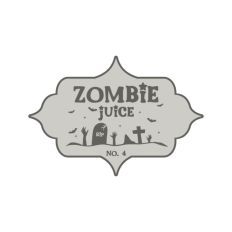 Zombie Juice Potion Bottle Label Halloween Witch