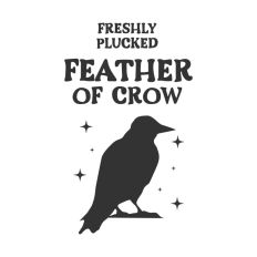Feather of Crow Potion Bottle Label Halloween Witch 