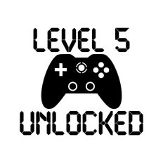 Gamer Birthday Level 5 Unlocked