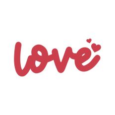 Love Script Text Valentine's Day Quote