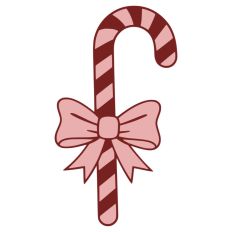 Candy Cane Christmas Gift Bow Food