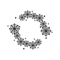 Spooky Cob Web Spider Frame