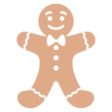 Gingerbread Christmas Man Woman Cookie 