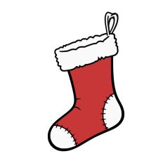 Christmas Stocking Fireplace Gifts Santa