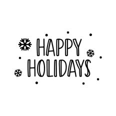 Happy Holidays Snowflake Quote