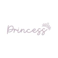 Princess Crown Tiara Royal Royalty Text Quote Script