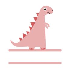 Cute Dinosaur Border