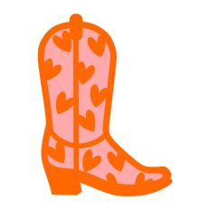 Heart Cowgirl Cowboy Boot