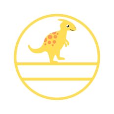 Circular Dinosaur Border