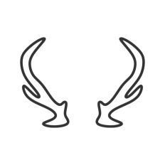 Reindeer Antlers Outline