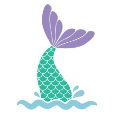 Mermaid Tail Under The Sea Birthday Princess Ocean