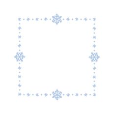 Snowflake Christmas Winter Frame Border Background
