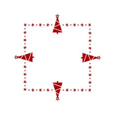 Christmas Tree Winter Frame Border Background