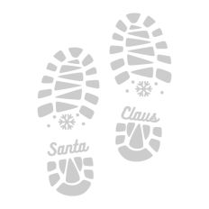 Santa Boot Print Christmas 