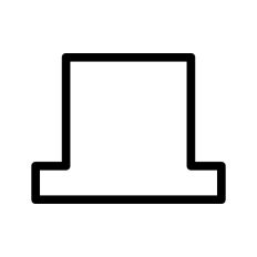 Top Hat Outline