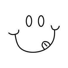 Happy Silly Face Doodle