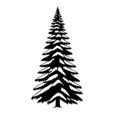 Realistic Tree Winter Snowy Christmas 