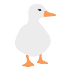 Duck Standing on Side