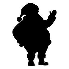 Santa Father Christmas Shape Silhouette