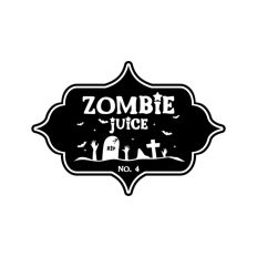 Zombie Juice Potion Bottle Label Halloween Witch