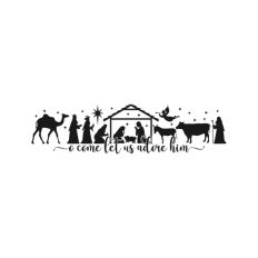 Let Us Adore Him Christianity Nativity Jesus Quote Christian Lord
