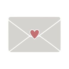 Love Letter Heart Envelope Heart Stamp